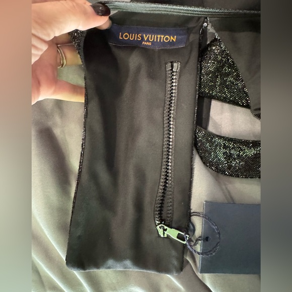 NWT Louis Vuitton *rare*  embroidered mid-layered zippered vest - Picture 10 of 11